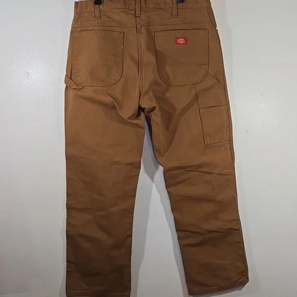 Dickies Men's Heavyweight Cotton Brown Carpenter Pants 36 x 30 - Picture 1 of 10